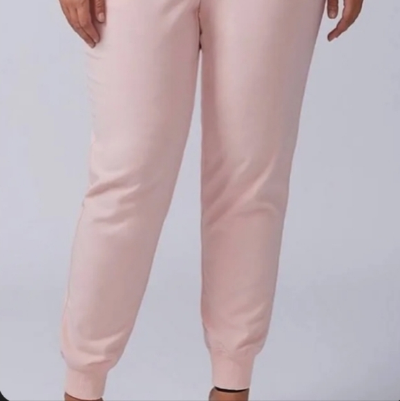 Pale Pink Lane Bryant Tailored Stretch Cuff Mid-Rise Joggers 18/20 - Picture 2 of 4